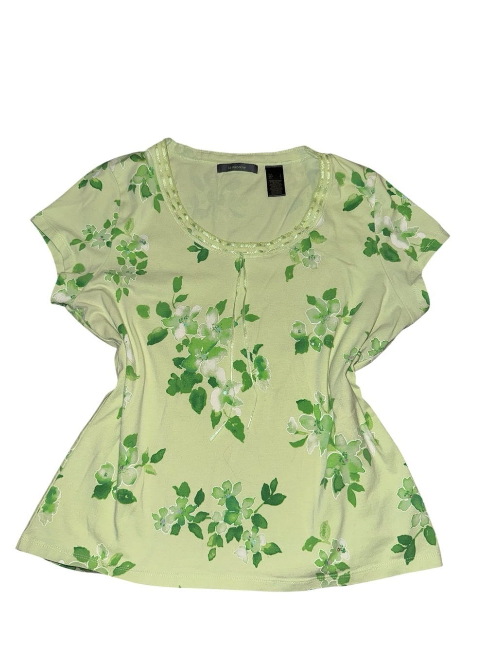 Floral Green Short Sleeve
